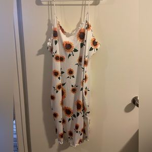 Sunflower Spaghetti Strap Dress